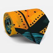 Kleurrijke achtergrond met Afrikaanse motieven Stropdas (Opgerold)