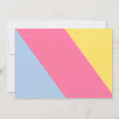 Kleurrijke achtergrond Popsicle foto dank u kaart (Achterkant)