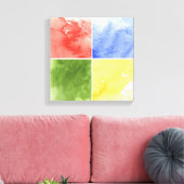 kleurrijke achtergrond van de waterverf voor uw on canvas afdruk (Insitu (Woonkamer))