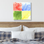 kleurrijke achtergrond van de waterverf voor uw on canvas afdruk (Insitu (Slaapkamer))