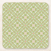 Kleurrijke achtergrond van het retropatroon 2 kartonnen onderzetters (Voorkant)