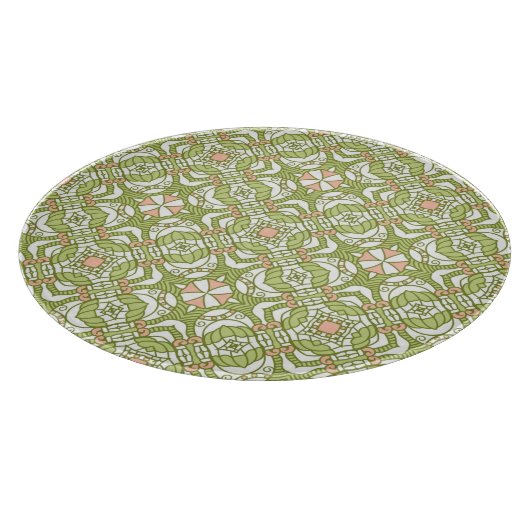 Kleurrijke achtergrond van het retropatroon 2 snijplank (Hoek)