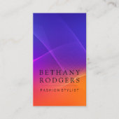 Kleurrijke achtergrond van overvloeilijnen visitekaartje (Voorkant)