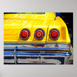 Kleurrijke achterlichten poster