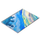 Kleurrijke acryl schilderij, gestructureerde achte notitieboek (Linkerzijde)