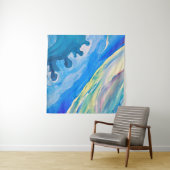 Kleurrijke acryl schilderij, gestructureerde achte wandkleed (In Situ (horizontaal))