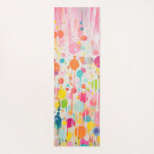 kleurrijke acryl schilderij stijl individuele offe yogamat (Achterkant)