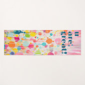 kleurrijke acryl schilderij stijl individuele offe yogamat (Voorkant (horizontaal))