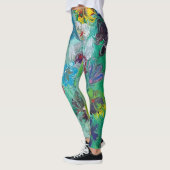 Kleurrijke acrylbloem leggings (Links)
