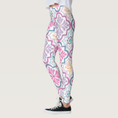 Kleurrijke actieve kleding met bloemenprint leggings (Links)