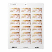 Kleurrijke adresetiketten met boom etiket (Full Sheet)