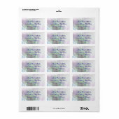 Kleurrijke adreslabels etiket (Full Sheet)