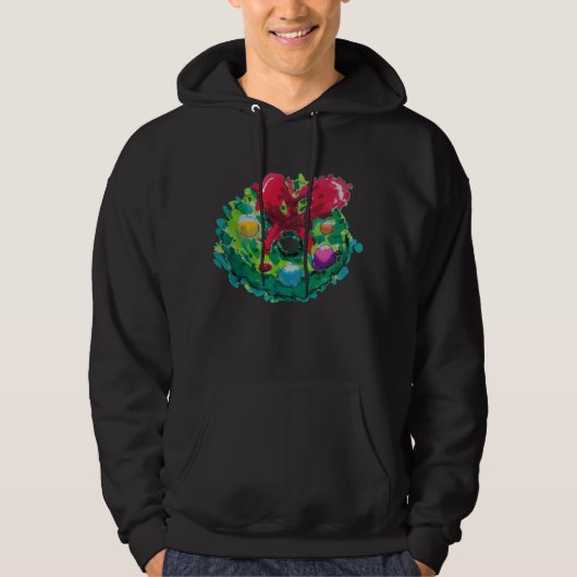 Kleurrijke Adventkrans Hoodie (Voorkant)