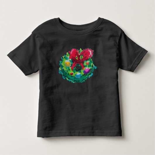 Kleurrijke Adventkrans Kinder Shirts (Voorkant)