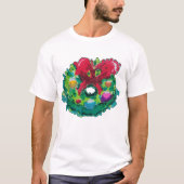 Kleurrijke Adventkrans T-shirt (Voorkant)