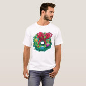 Kleurrijke Adventkrans T-shirt (Voorkant volledig)