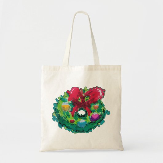 Kleurrijke Adventkrans Tote Bag (Voorkant)