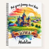 Kleurrijke afbeelding van een iconische boerderij  notitieboek (Voorkant)