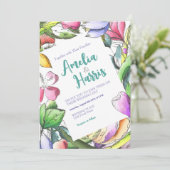 Kleurrijke afgedekte ventilator personaliseren kaart (Staand voorkant)