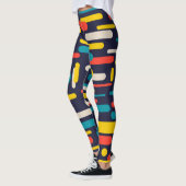 kleurrijke afgeronde rechthoek leggings (Links)