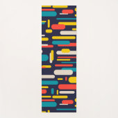 kleurrijke afgeronde rechthoek yogamat (Voorkant)