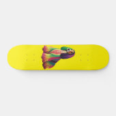 Kleurrijke Afghaanse Hond Persoonlijk Skateboard (Horizontaal)