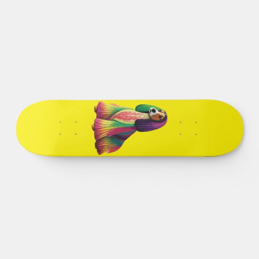 Kleurrijke Afghaanse Hond Persoonlijk Skateboard (Horizontaal)