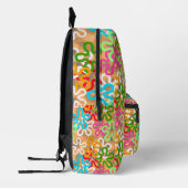 Kleurrijke African Blob Abstract Shapes Pattern Bedrukte Rugzak (Links)