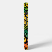 Kleurrijke African Print iPhone 15 Pro Hoesje (Achterkant / Links)