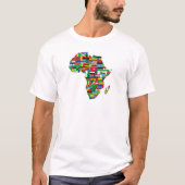 Kleurrijke Afrika kaart T-shirt (Voorkant)