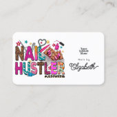 Kleurrijke Afrikaanse Amerikaanse Juneteenth Nail  Visitekaartje (Voorkant)