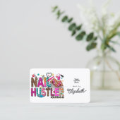 Kleurrijke Afrikaanse Amerikaanse Juneteenth Nail  Visitekaartje (Staand voorkant)