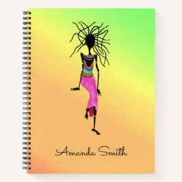 Kleurrijke Afrikaanse kunst, Geweldige vrouwelijke Notitieboek