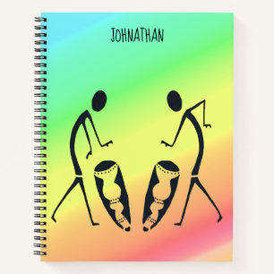 Kleurrijke Afrikaanse kunst, viering van kleuren Notitieboek
