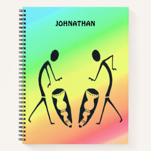 Kleurrijke Afrikaanse kunst, viering van kleuren Notitieboek