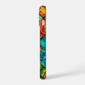 Kleurrijke Afrikaanse Print iPhone 15iPhone / iPad 15 Case (Linkerkant)