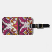 Kleurrijke Afrikaanse stof Motief Art Print Bagagelabel (Voorkant horizontaal)
