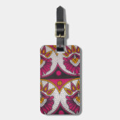 Kleurrijke Afrikaanse stof Motief Art Print Bagagelabel (Voorkant verticaal)