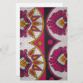Kleurrijke Afrikaanse stof Motief Art Print Briefpapier (Voorkant / Achterkant)