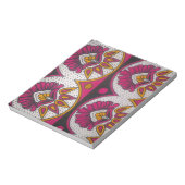 Kleurrijke Afrikaanse stof Motief Art Print Notitieblok (Linkerzijde)