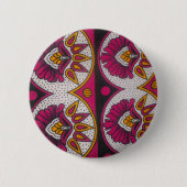 Kleurrijke Afrikaanse stof Motief Art Print Ronde Button 5,7 Cm (Voorkant)