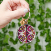 Kleurrijke Afrikaanse stof Motief Art Print Sleutelhanger (Hand)