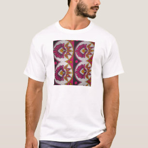 Kleurrijke Afrikaanse stof Motief Art Print T-shirt