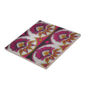 Kleurrijke Afrikaanse stof Motief Art Print Tegeltje (Zijkant)