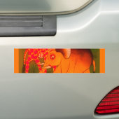  Kleurrijke Afrikaanse wilde dieren kleuren ontwer Bumpersticker (Op auto)
