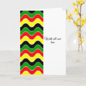 Kleurrijke Afro-Amerikaanse condoleance Kaart (Gele Bloem)