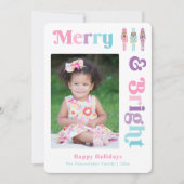 Kleurrijke Afro-Amerikaanse Notenkraker Kerstmis Feestdagenkaart (Voorkant)