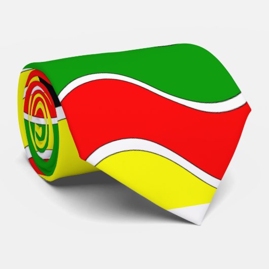 Kleurrijke Afro-Amerikaanse Stropdas (Opgerold)