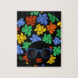 Kleurrijke Afro Liefde Legpuzzel