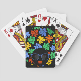 Kleurrijke Afro Liefde Pokerkaarten